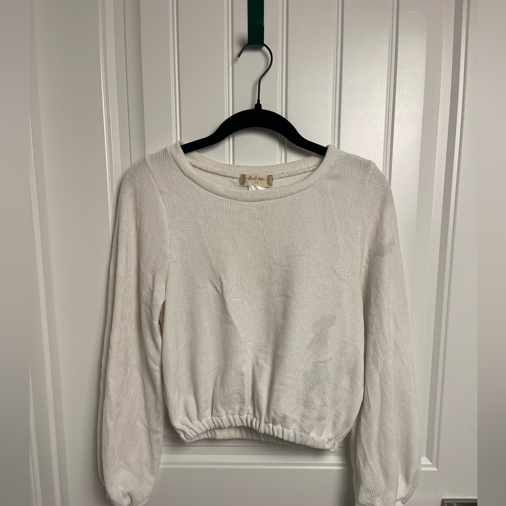 Altar'd State White Cowl Neck Sweater